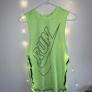 Nike Dri-fit Neon Running Tank Size S